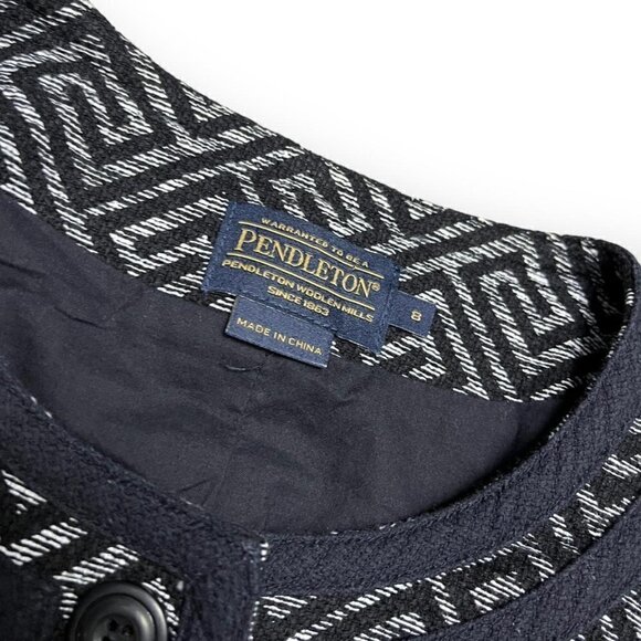 Pendleton Retro Y2K Aztec Luxury Designer Light Blazer Jacket - Womens 8 - Picture 2 of 4